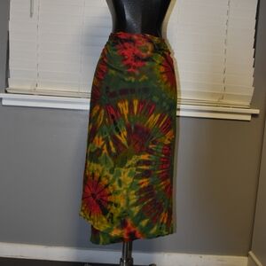 Tie-Dye Midi Skirt